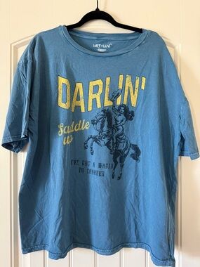 HRT LUV Blue 'DARLIN' Graphic Tee